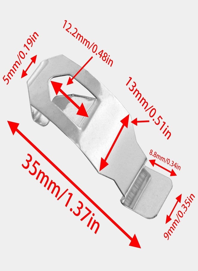 مشابك تثبيت إطار الصور من زانغك، مشابك تثبيت اللوحة الخلفية، مشبك دوار زنبركي معدني، لوازم تعليق، مثبتات لوحة خلفية فنية، 35 × 13 مم، 20 قطعة - Image 5